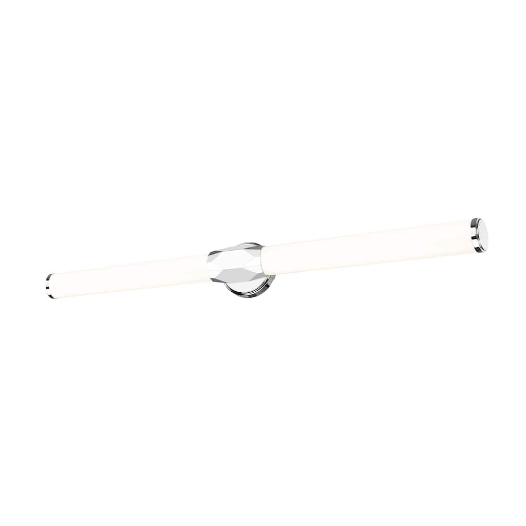 Cooper by Z-Lite 1 Light Vanity in Chrome with Frosted Plastic Shade