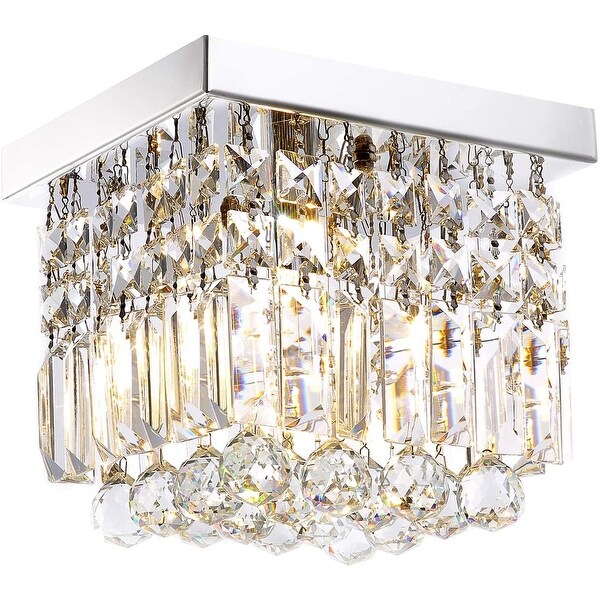Chrome Square Flush Mount Lighting