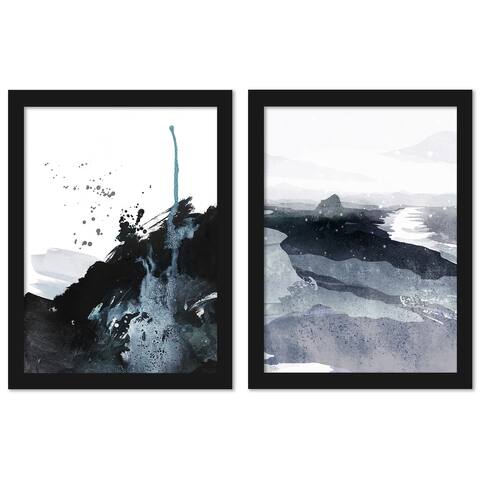 Nico by Louise Robinson 2 Piece Black Framed Print Wall Art Set