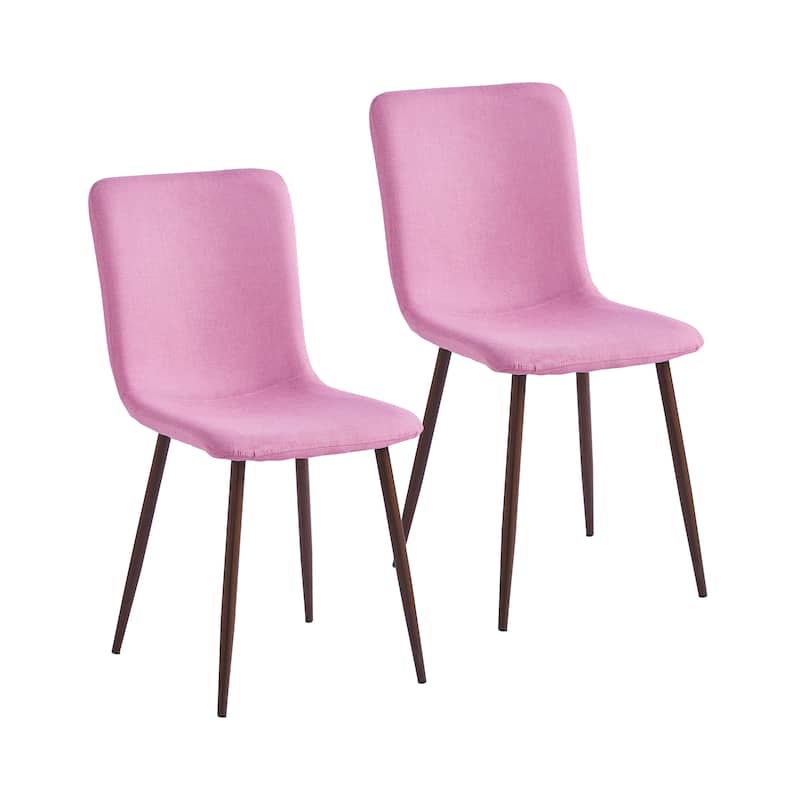 Porthos Home Lexi Dining Chairs Set of 2, Fabric Upholstery, Iron Legs
