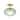 1-Light Modern Coastal Brushed Brass Green Leaf Pattern Ribbed Glass Semi-Flush Mount Ceiling Light