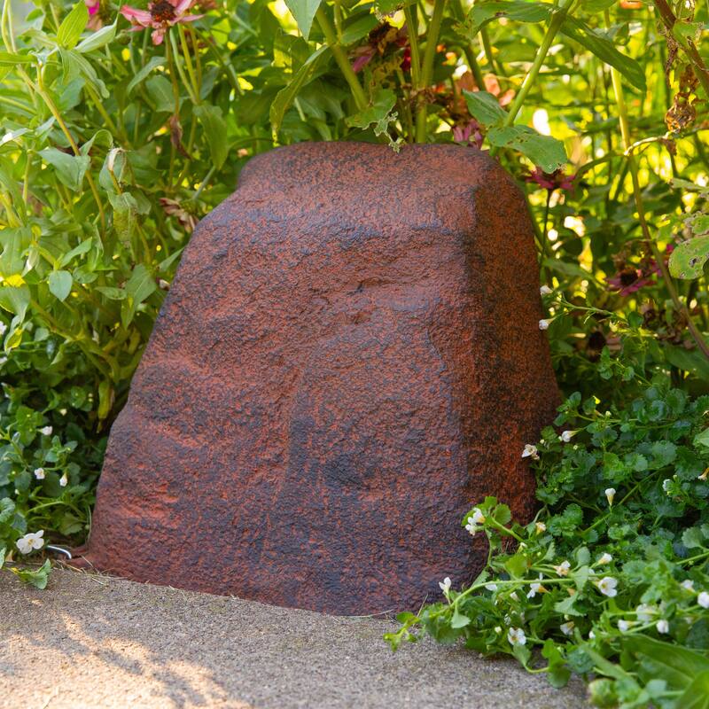 Sunnydaze Flat-Top Artificial Landscape Rock Cover with Stakes