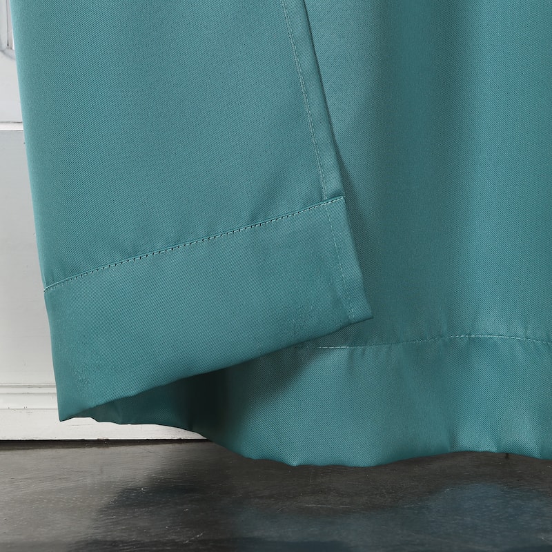 Sun Zero Hayden Energy Saving Blackout Rod Pocket Curtain Panel, Single Panel