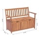 preview thumbnail 7 of 16, Outsunny 47" Wooden Outdoor Storage Bench with Removable Waterproof Lining