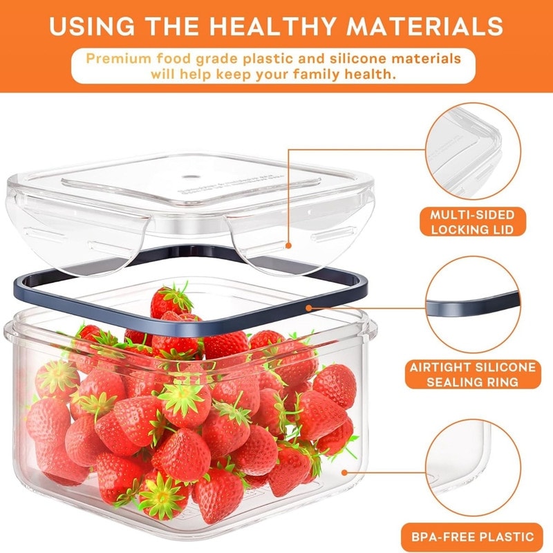 40 PCS Food Storage Containers with Lids Airtight - On Sale - Bed Bath &  Beyond - 39079951