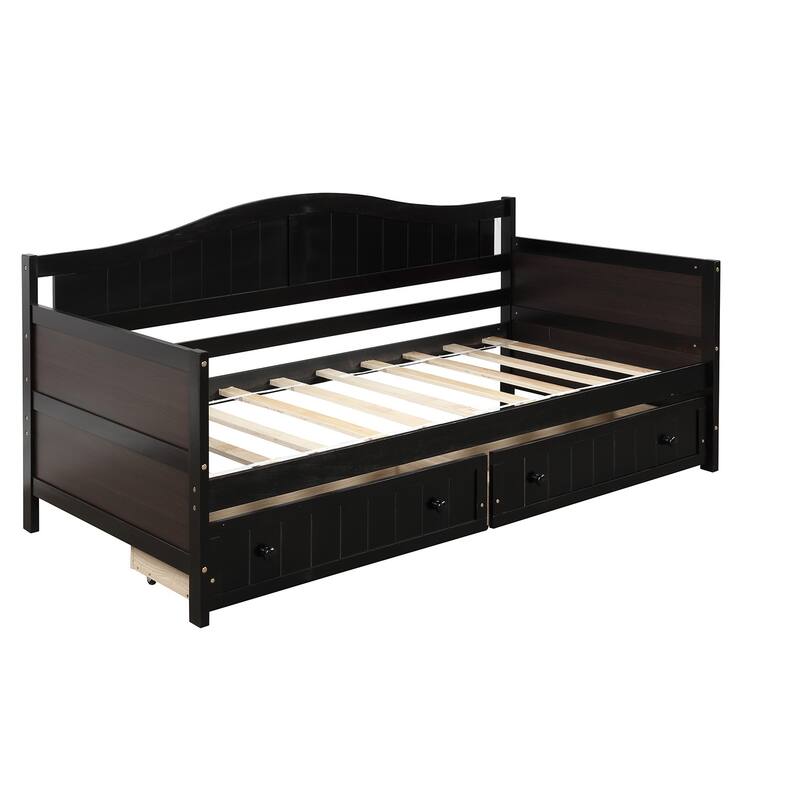 Classic Twin Pine Daybed with Drawers