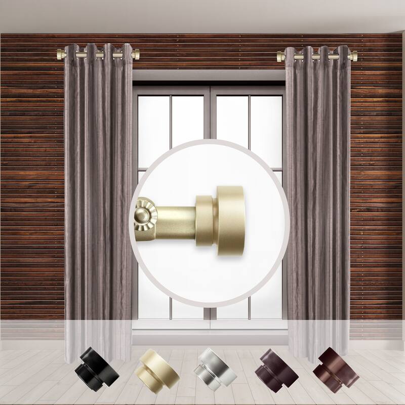 Adjustable Curtain Rod Set - 12-20 inch - 2 Rods - Elegant Steel Design - 20