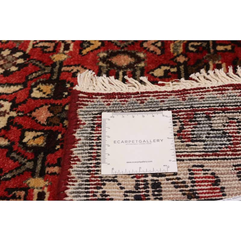 ECARPETGALLERY Hand-knotted Andelz Red Wool Rug - 3'6 x 10'0