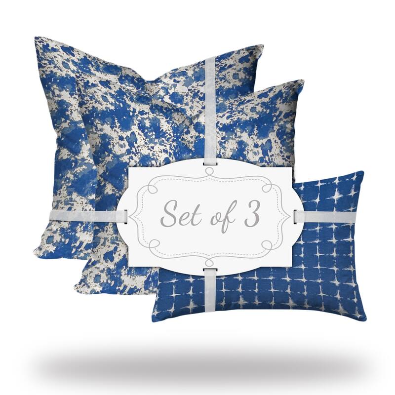RAENI Collection Indoor/Outdoor Lumbar Pillow Set, Sewn Closed - 20 x 20