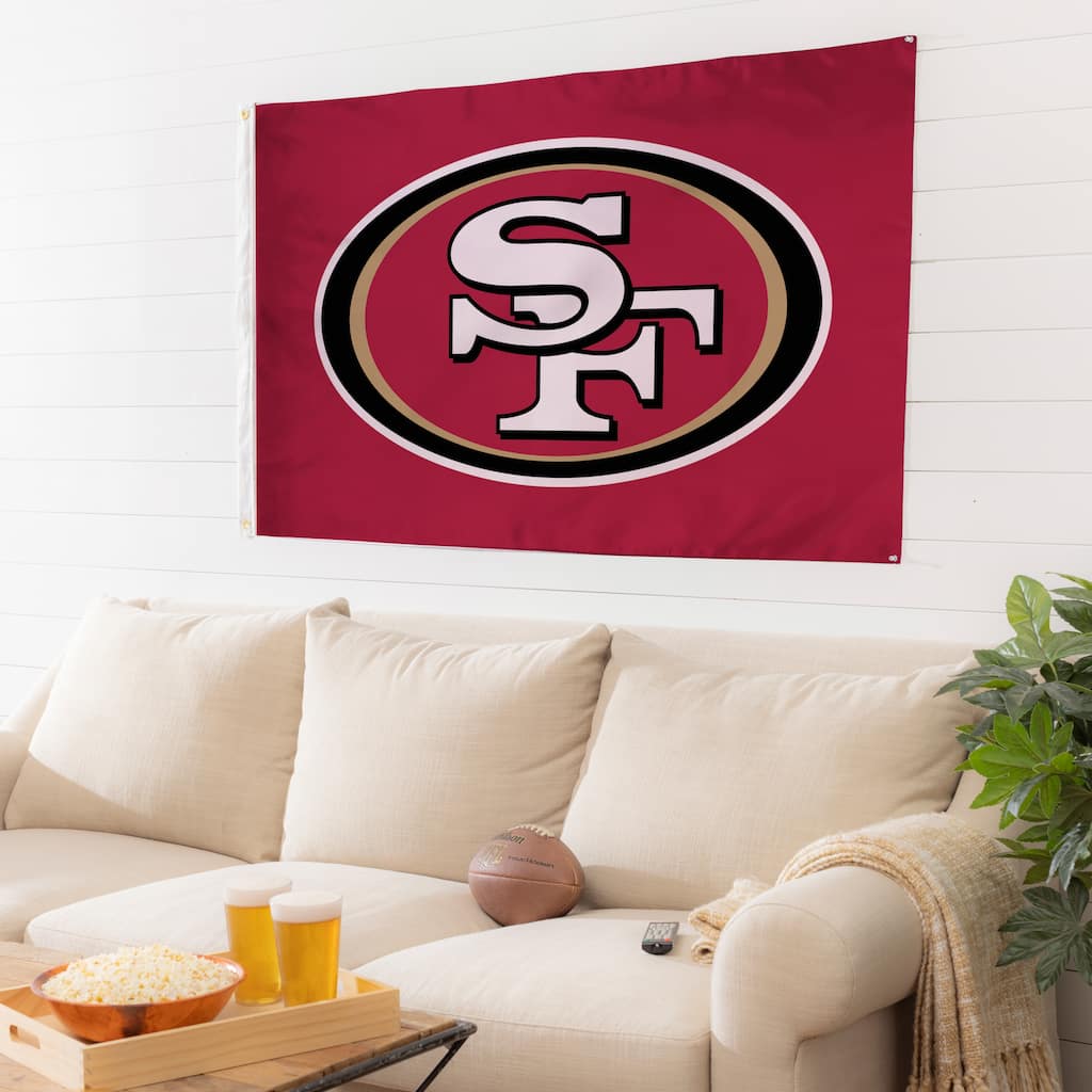 San Francisco 49ers Single Sided Flag w/ 2 Grommets, 3'x5'