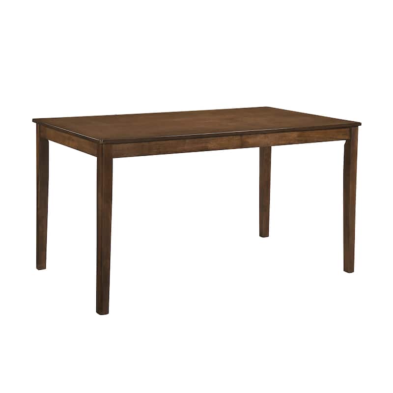 5 Pcs Dining Table and Chair Set , Wooden Kitchen Dining Furniture Set with Rectangular Table and 4 Upholstered Chairs