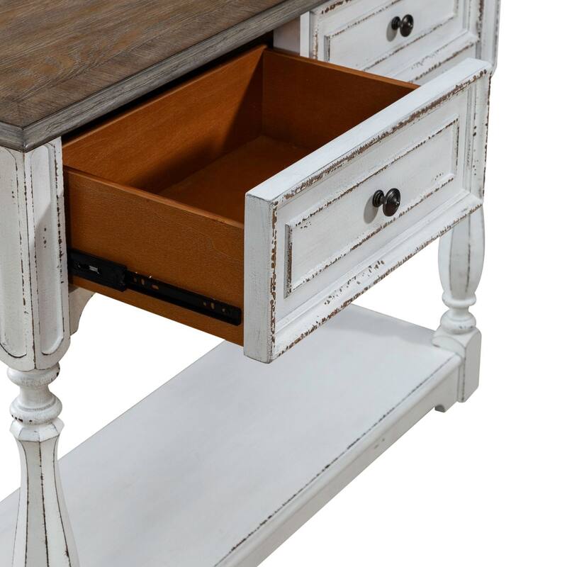 Liberty Furniture Magnolia Manor Hall Console Accent Table - Width 42" x Depth14" x Height 32"