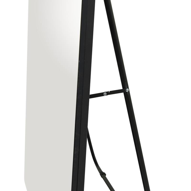 Metal Floor Mirror with Stand - Silver or Gold - CosmoLiving by Cosmopolitan