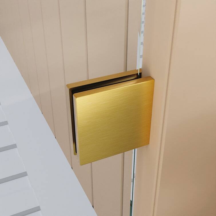 DeerValley Concord 56" - 60" W x 76" H Single Sliding Frameless Shower Door