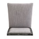 preview thumbnail 11 of 43, Set of 2 Counter Height Bar Stool, Fabric Upholstered Accent Chair, Wooden Frame Island Dining Chair, Bistro High Bar Chair