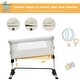 preview thumbnail 18 of 39, Travel Portable Baby Bed Side Sleeper Bassinet Crib with Carrying Bag - 38" x 19.5"-27.5" x 26.5"-34" (L x W x H)
