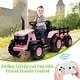 preview thumbnail 14 of 25, Kids Ride on Tractor with Detachable Trailer and Remote Control
