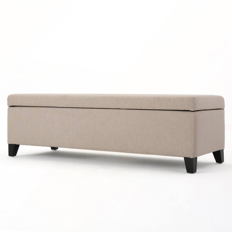 Storage Ottoman with Dense Foam Padding and Ample Space for Modern Living and Multi-Functional Use