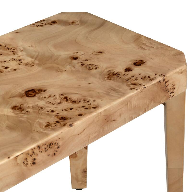 75 in. Brown Accent Bench with Brown Wooden Frame