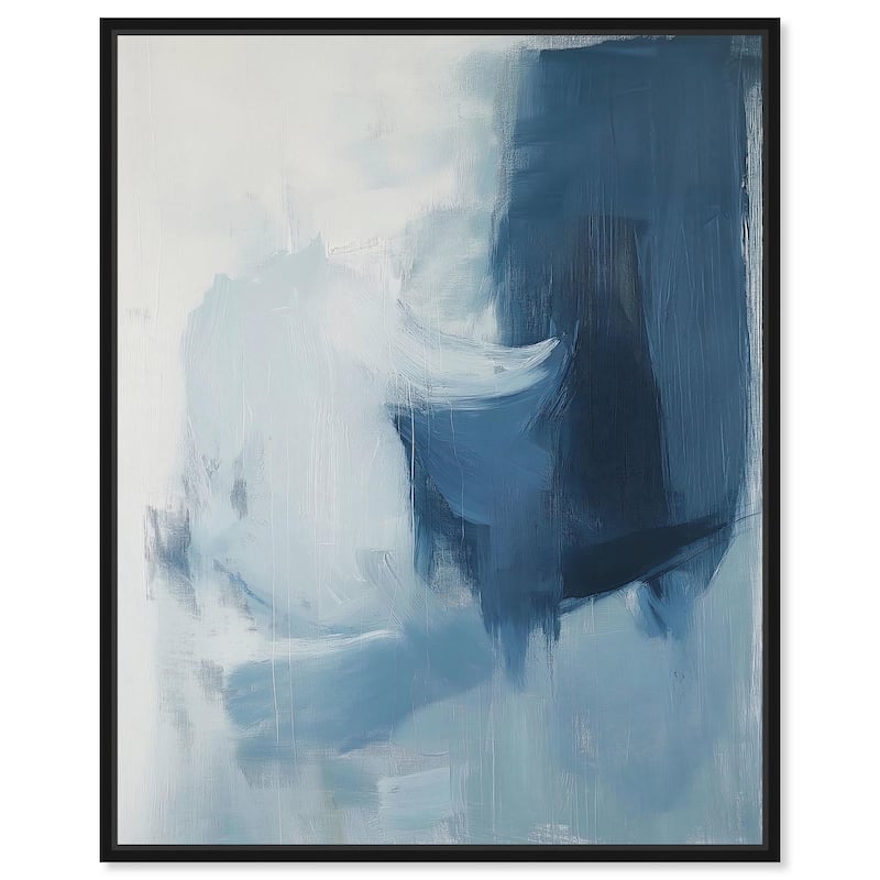Glacial Reflections II Canvas by Art Remedy - 24" x 30" - Black