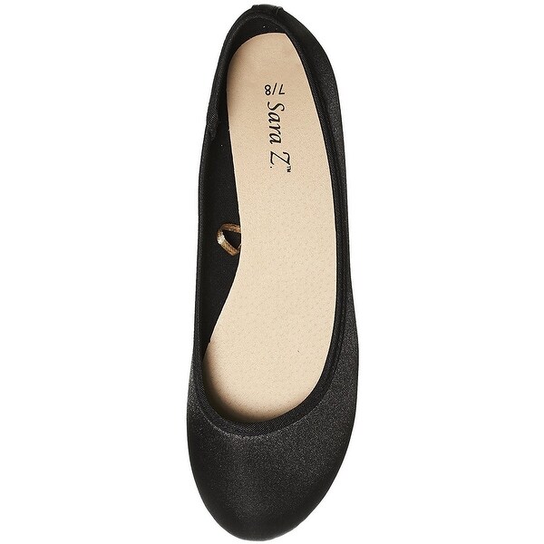 satin flat shoes