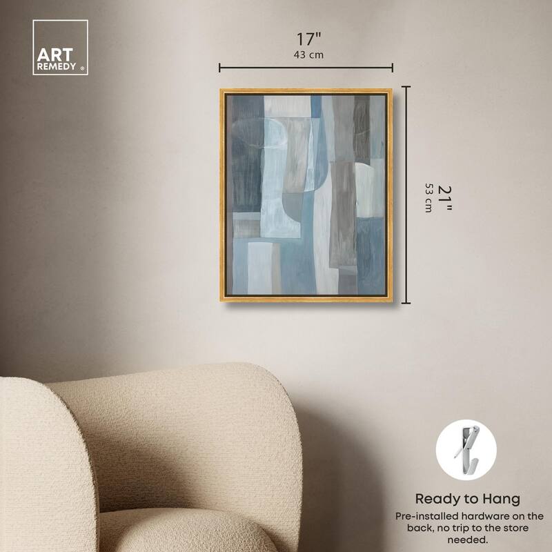 Tessellated Tones III Canvas by Art Remedy