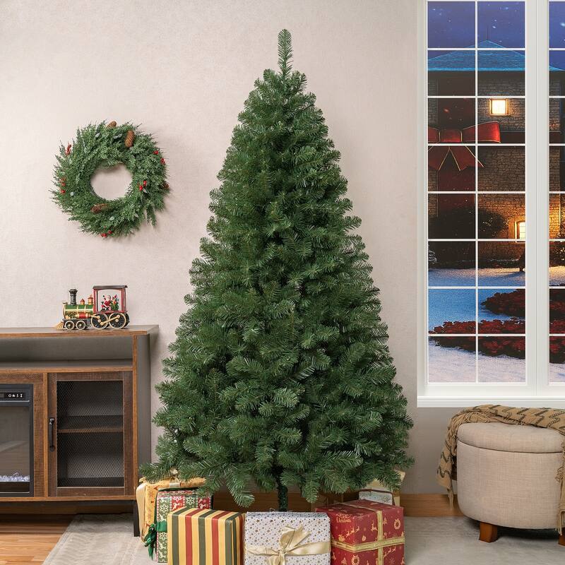 Full Spruce Artificial Christmas Tree – Realistic, Lush & Easy to Assemble - 6 Foot