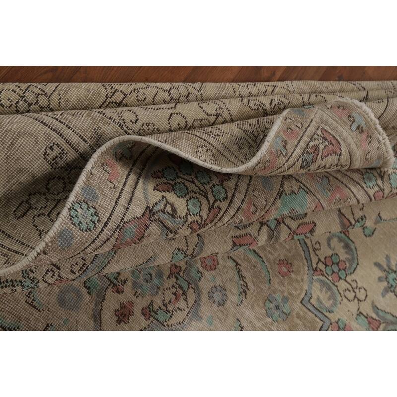 Medallion Tabriz Persian Area Rug Oriental Handmade Wool Carpet - 8'0"x 11'1"