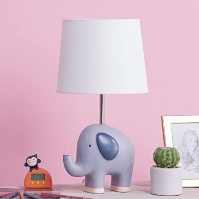 Maxax 17'' Children Elephant Table Lamp - N/A