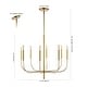 preview thumbnail 22 of 22, Collier 27.25" 8-Light Modern Mid-Century Iron LED Chandelier, by JONATHAN Y