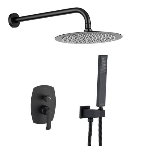 CLihome Wall Mounted Shower System Shower head with handle shower - 10"