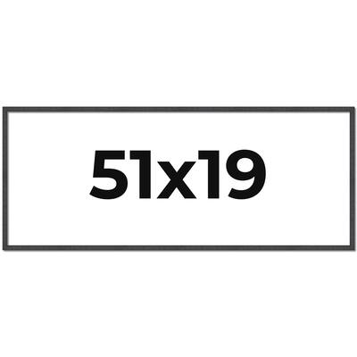 51x19 Frame Brown Picture Frame - Complete Modern Photo Frame Includes