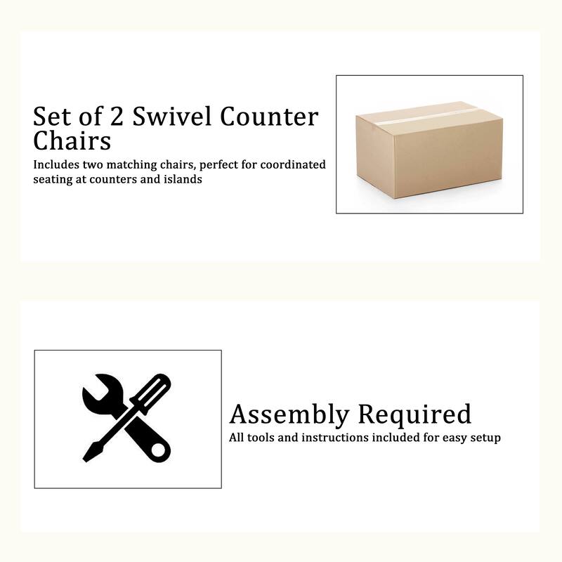 CraftPorch Luxury Swivel Counter Dining Set