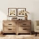 preview thumbnail 9 of 13, WAMPAT 4-Piece Bedroom Set, Queen Bed Frame, 2 Nightstands & 6-Drawer Dresser
