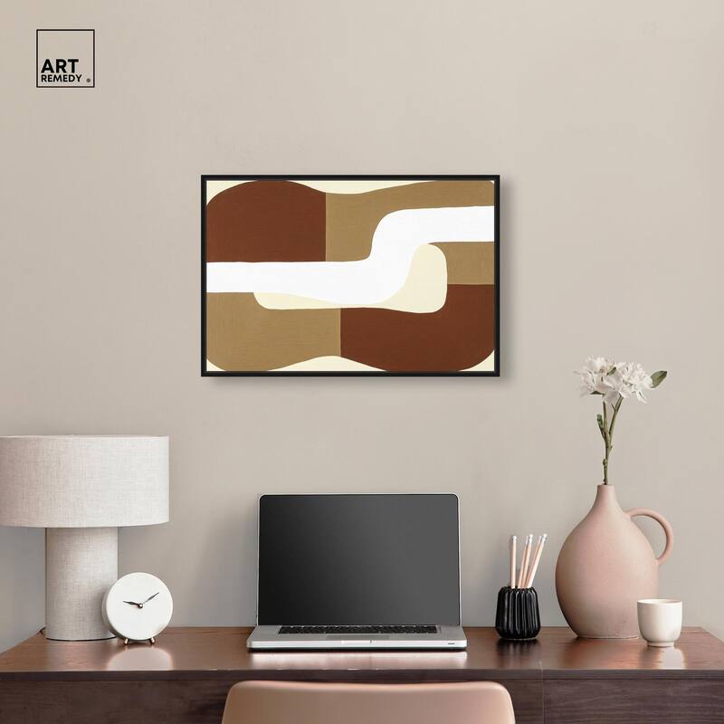 Minimal Wavy III Canvas by Art Remedy