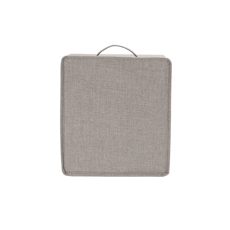 Household Essentials Canvas Storage Bins with Removable Lids (Set of 2)