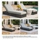 preview thumbnail 104 of 112, Patio Recline Chairs Adjustable Chaise Lounge with Cushions (Set of 2)