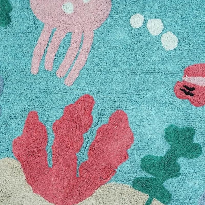 HomeRoots Juvenile/Youth Contemporary Rectangle Area Rug - 48.00 in. x 32.00 in. x 0.30 in.
