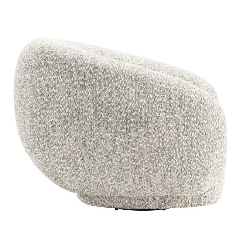 Furniture of America Erynn Modern 42-inch Boucle Swivel Accent Chair