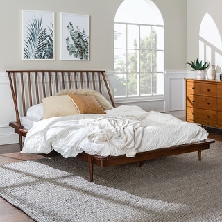 Carson Carringtoncarson Carrington Blaney Solid Pine Wood Spindle Bed Walnut Queen Dailymail