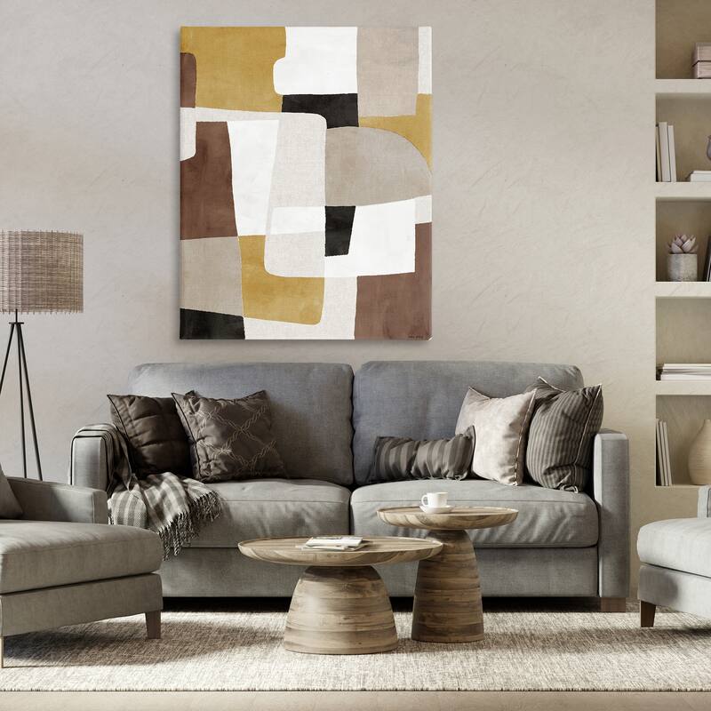 Stupell Funky Boho Geometric Shapes Canvas Wall Art Design By Amber Sterling
