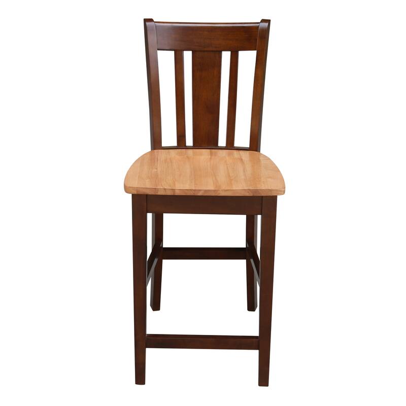 30" Round Counter Height Table with 2 San Remo Stools - 3 Piece Set