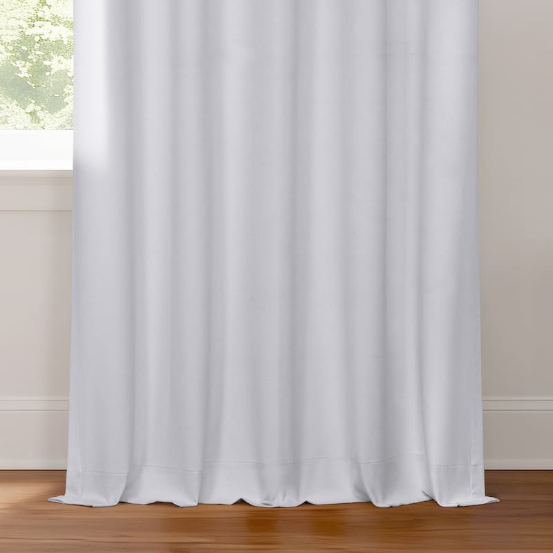 Exclusive Fabrics Performance Linen Luxury Blackout Curtains (1 Panel) - Thermal Insulation, Elegant Blackout Drapery