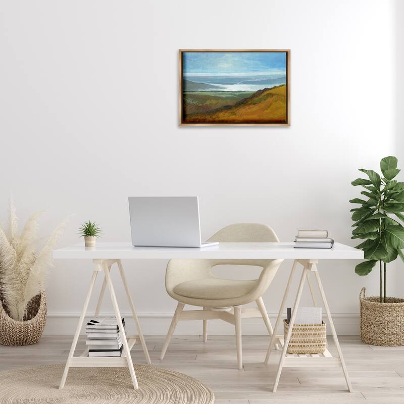 Stupell Vast Serene Hills Framed Floater Canvas Wall Art Design By Dita Jacobovitz
