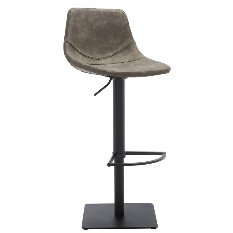 SAFAVIEH Karlotta Gas Lift Adjustable Bar Stool - 19 In. W x 18 In. D x 32-42 In. H - 19Wx18Dx42H