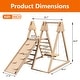preview thumbnail 5 of 3, 4-in-1 Foldable Playset Indoor Jungle Gym Playset w/Interchangeable Swing, Slide and Rock Wall