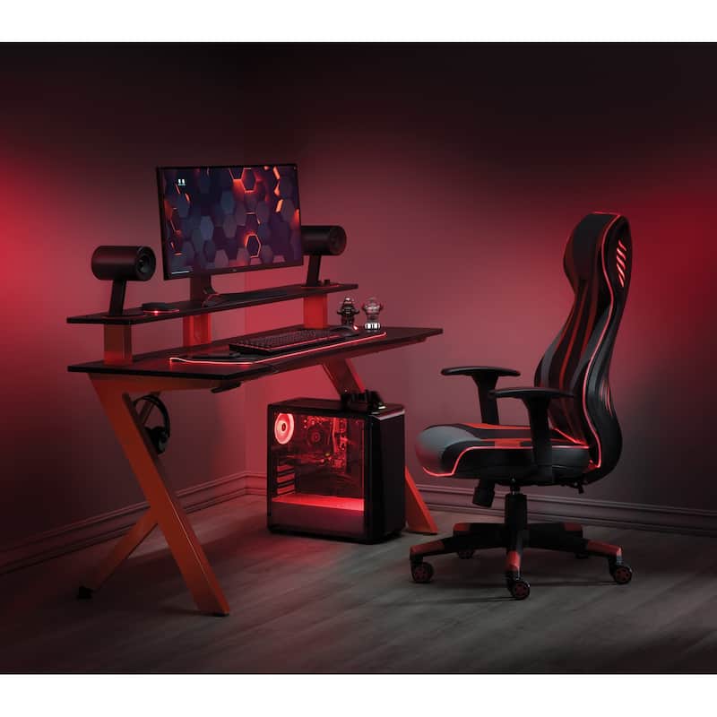 Area 51 BattleStation Gaming Desk - Red