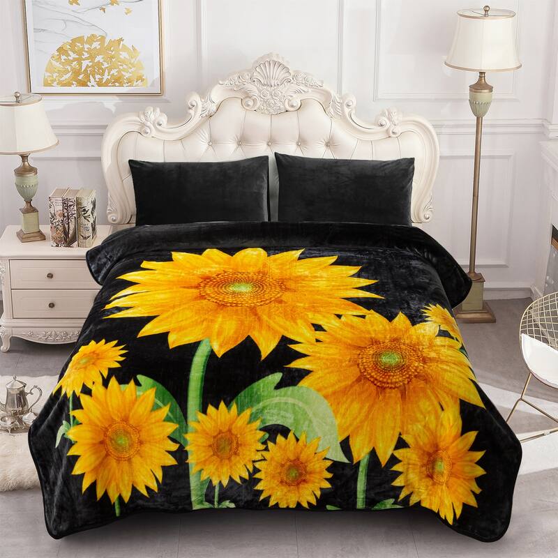 Printed Rachel Plush Blanket 75"x91"