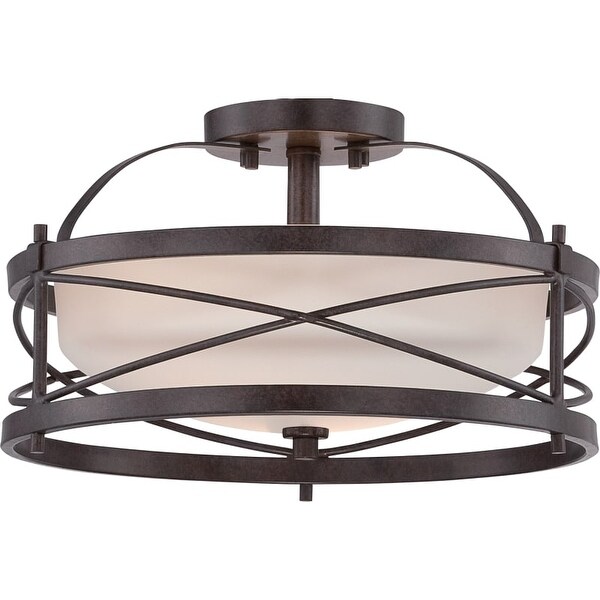 Nuvo Lighting 60/5335 Ginger 2 Light 14" Wide Semi-Flush Bowl Ceiling Fixture