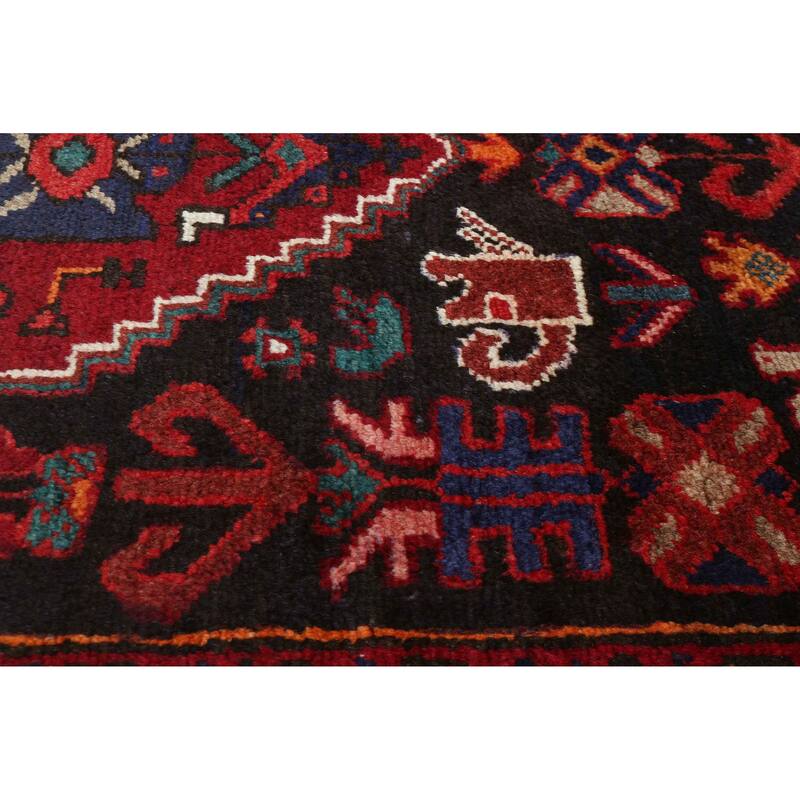 ECARPETGALLERY Hand-knotted Anadol Dark Navy Wool Rug - 3'5 x 9'1
